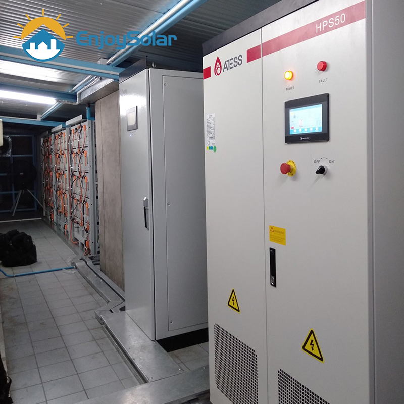 500kw 1MW 2MW نظام الطاقة الشمسية الهجين المعبأ مع 1mwh 2mwh 3mwh تخزين حزمة بطارية أيون الليثيوم