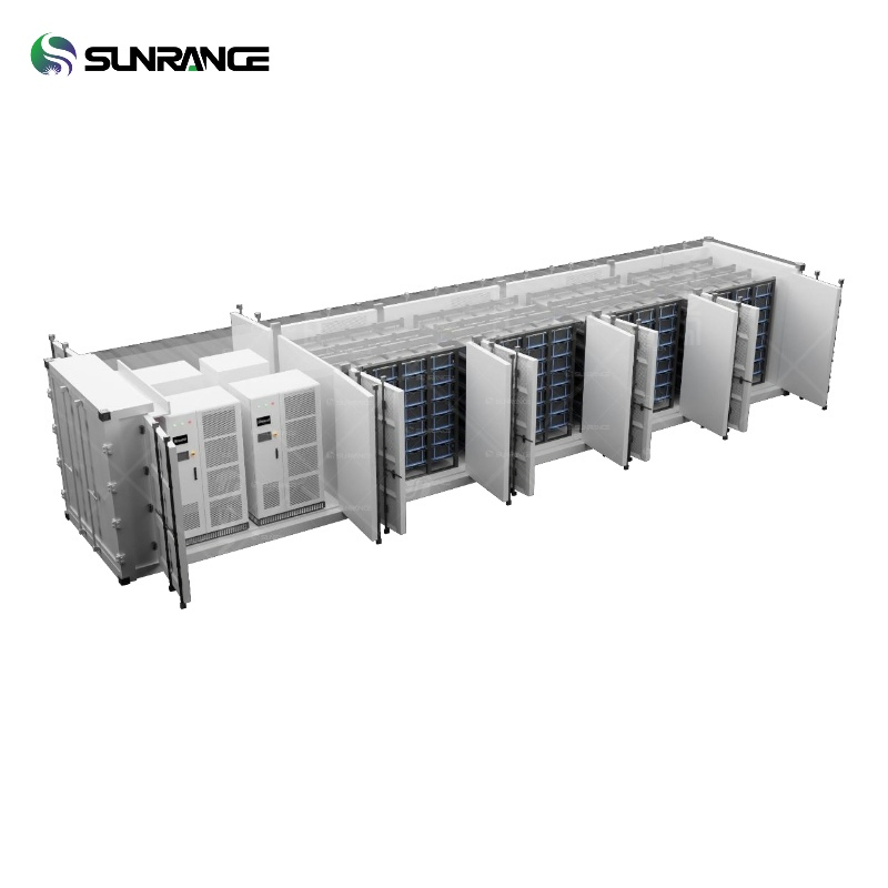 نظام الطاقة الشمسية الهجين الكامل خارج الشبكة من صن رينج 1MW 2mwh تخزين البطارية في حاوية نظام طاقة متكامل تبريد سائل