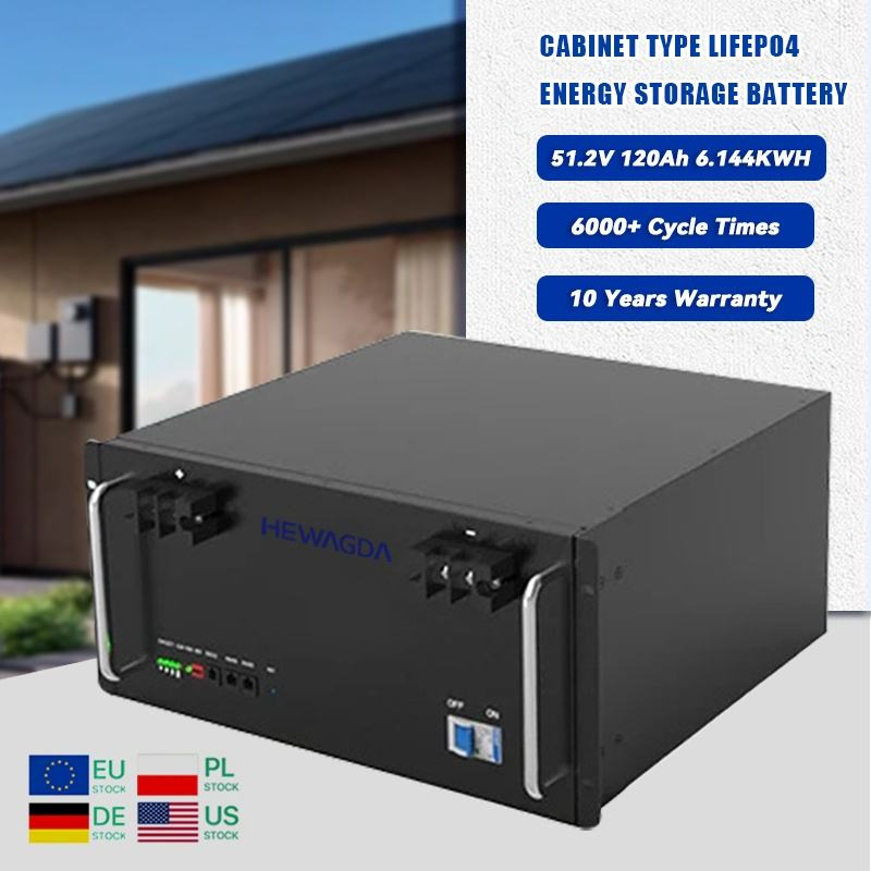 51.2V 120ah بطارية مثبتة على الرف مع نظام إدارة البطارية 100ah 200ah 300ah 400ah 500ah نظام الطاقة الشمسية المنزلية لتخزين الطاقة 5kwh 7kwh 10kwh