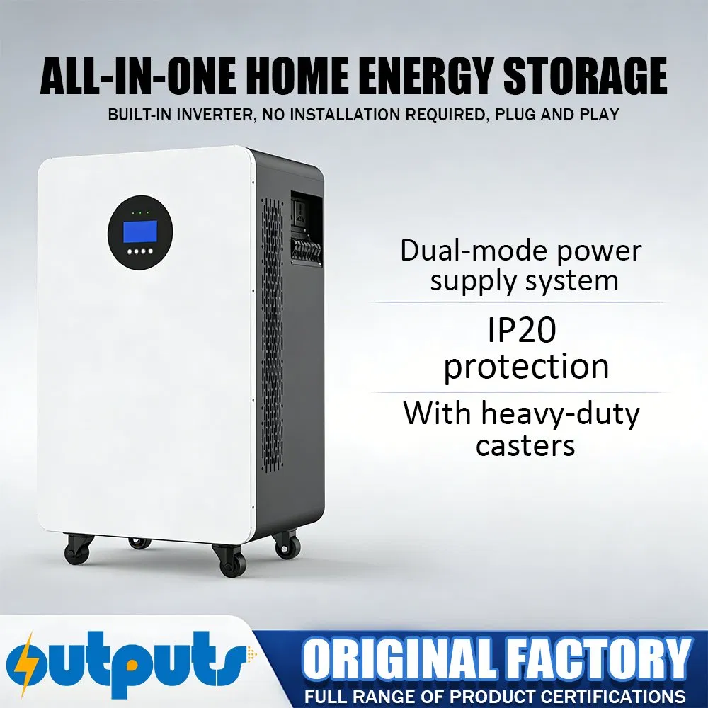 نظام الطاقة الشمسية الشامل السكني المستقل عن الشبكة مع بطارية تخزين الطاقة ليثيوم أيون LiFePO4 مع عاكس فاز مقسم