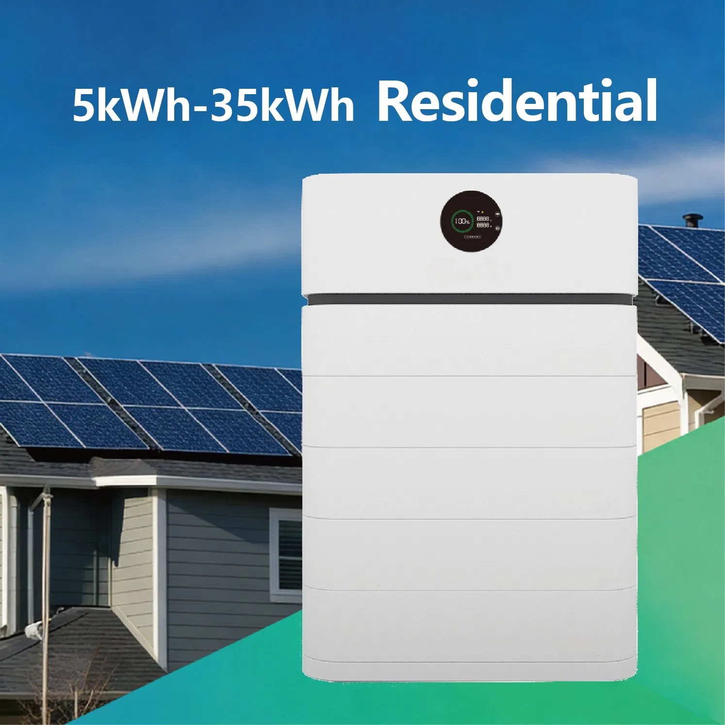 بطارية ليثيوم للطاقة الشمسية منزلية 5/10/15kwh 51.2V نظام تخزين الطاقة الكل في واحد LiFePO4 بطارية لمحطة الطاقة الاحتياطية مع توريد مباشر من المصنع في الصين