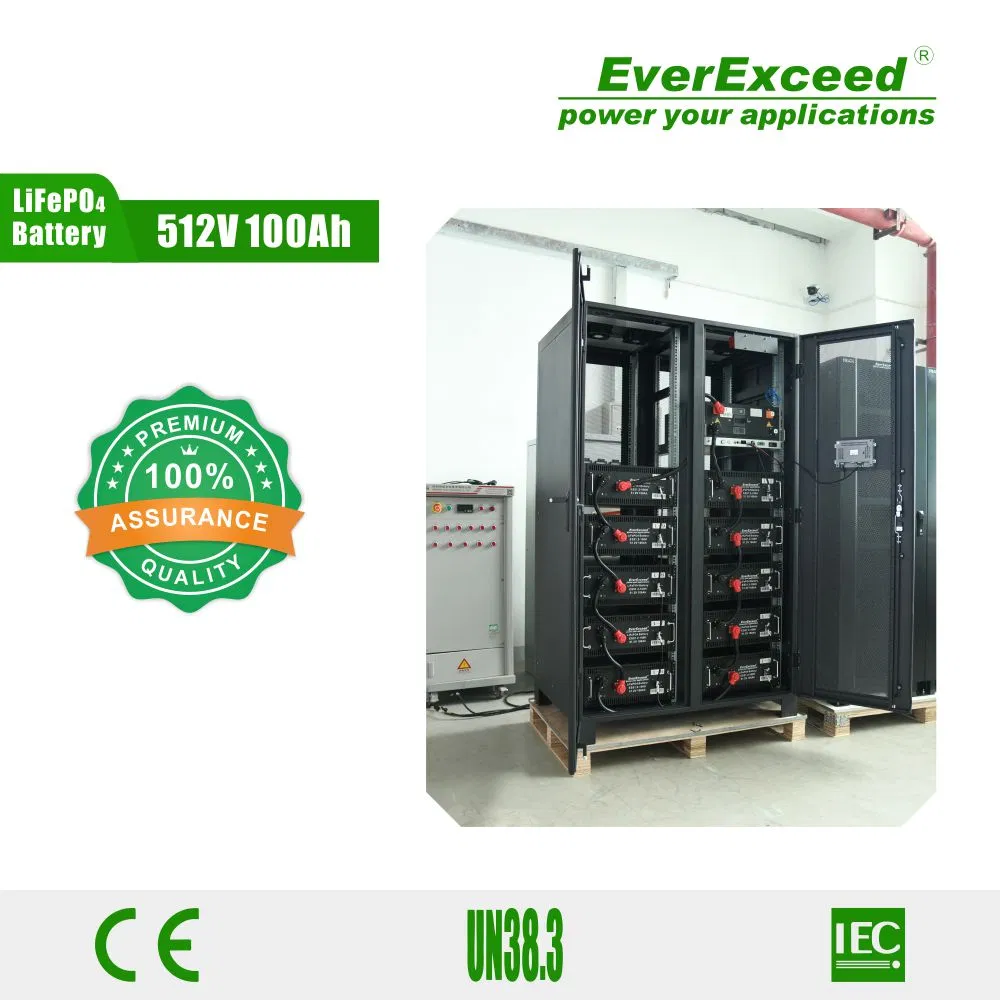 نظام بطارية ليثيوم UPS عالي الجهد معتمد من UL، 512V 25.6kwh / 51.2kwh للطاقة الاحتياطية الحرجة