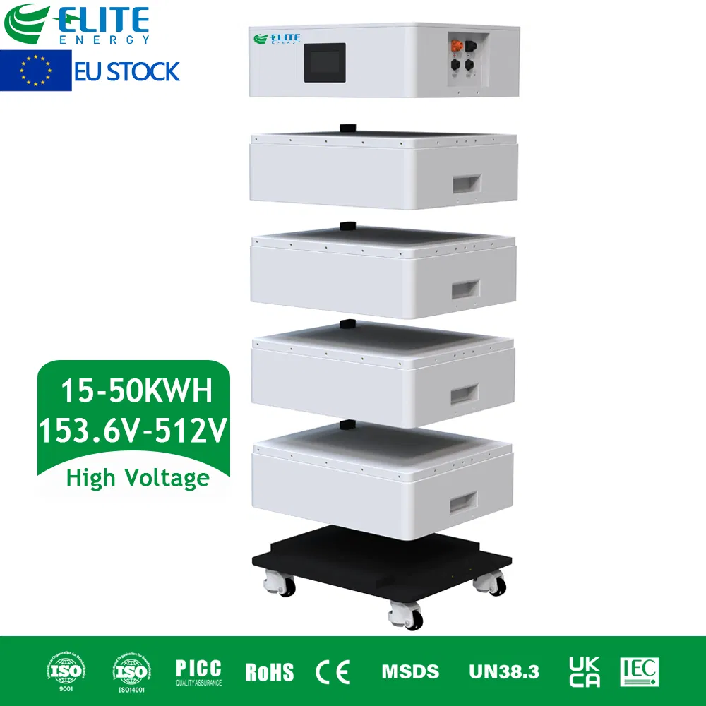 أفضل بيع حزمة بطارية ليثيوم أيون قابلة للتكديس عالية الجهد 51.2V 48V 100ah 15-40kwh LiFePO4 لنظام تخزين الطاقة المنزلية بالطاقة الشمسية