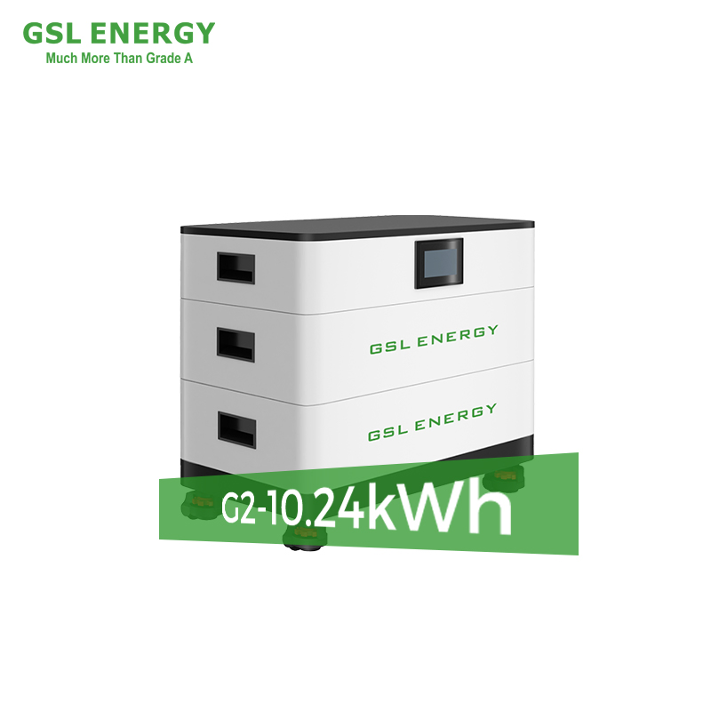 نظام تخزين الطاقة الشمسية المتكامل القابل للتكديس من بطاريات أيون الليثيوم عالية الجهد Gsl Energy للاستخدام المنزلي 51.2V 10kwh LiFePO4