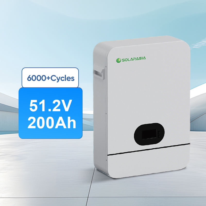 48V 51.2V بطارية شمسية بطارية ليثيوم مثبتة على الحائط LiFePO4 طاقة شمسية 100ah 200ah بطارية تخزين متجددة لأنظمة تخزين الطاقة الشمسية