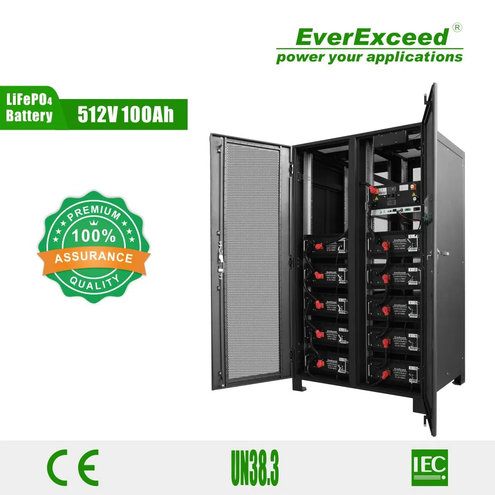 نظام بطارية ليثيوم UPS عالي الجهد معتمد من UL، 512V 25.6kwh / 51.2kwh للطاقة الاحتياطية الحرجة