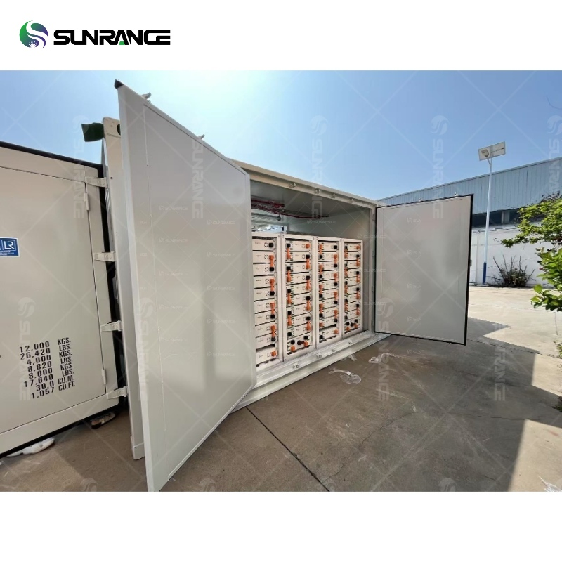 نظام الطاقة الشمسية الهجين الكامل خارج الشبكة من صن رينج 1MW 2mwh تخزين البطارية في حاوية نظام طاقة متكامل تبريد سائل