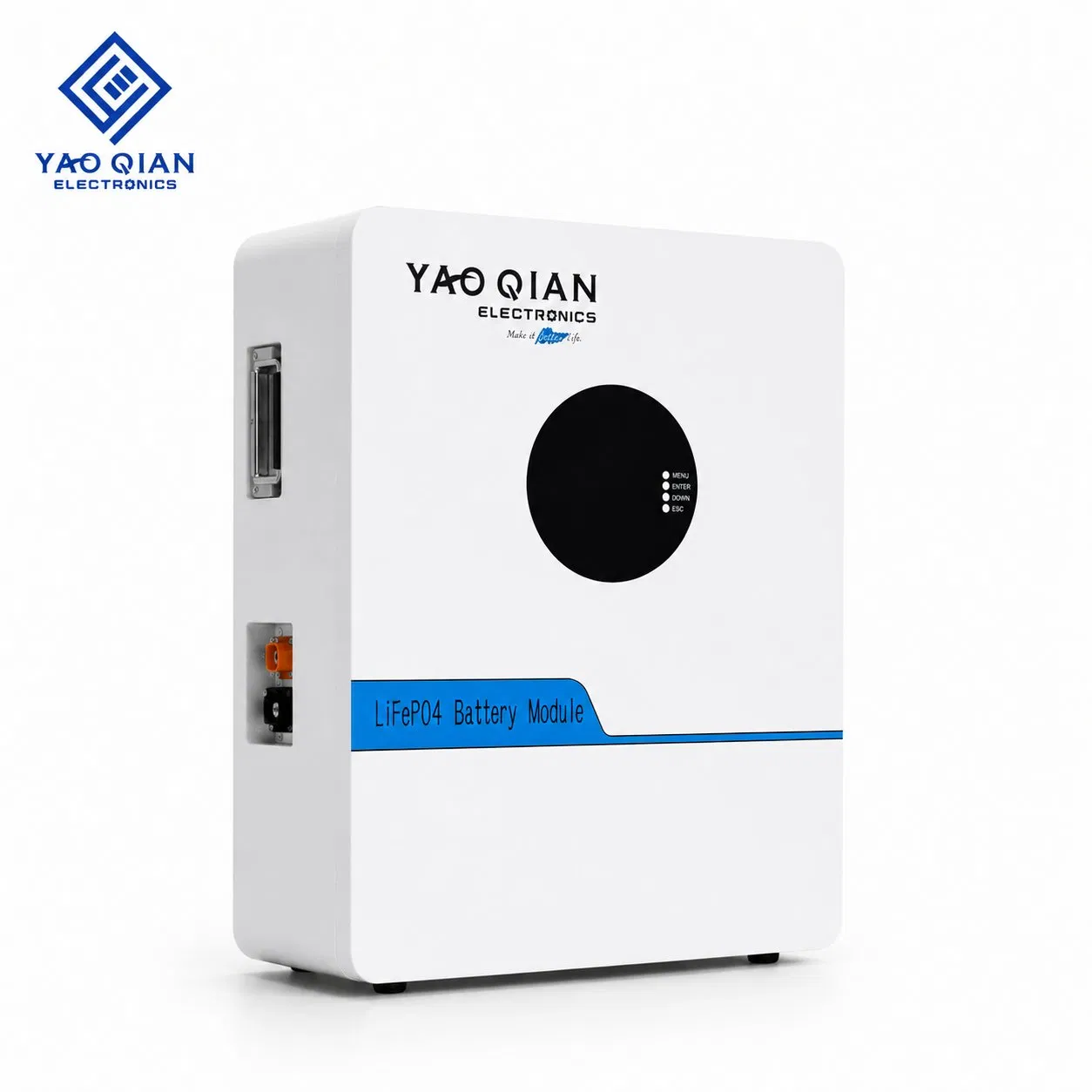 51.2V200ah 10kwh سكني LiFePO4 بطارية مثبتة على الحائط للمنزل (YQ-200W-LV)