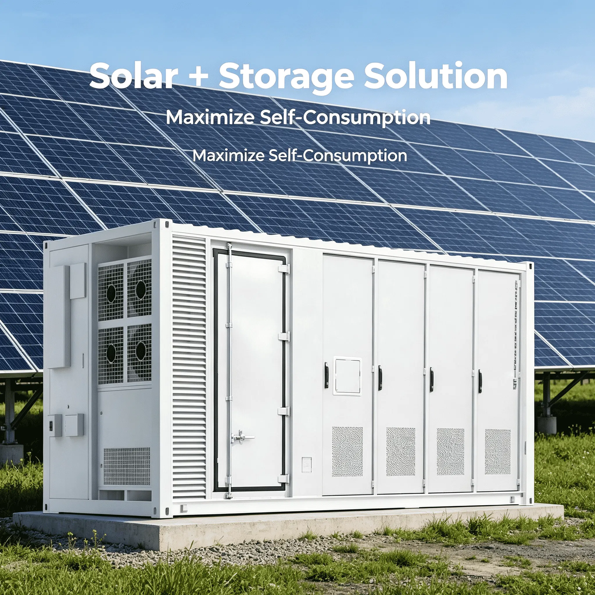 حاوية بيس 2mwh LiFePO4 بطارية ليثيوم 1mwh 1MW 5MW 10MW نظام تخزين الطاقة الشمسية الهجينة