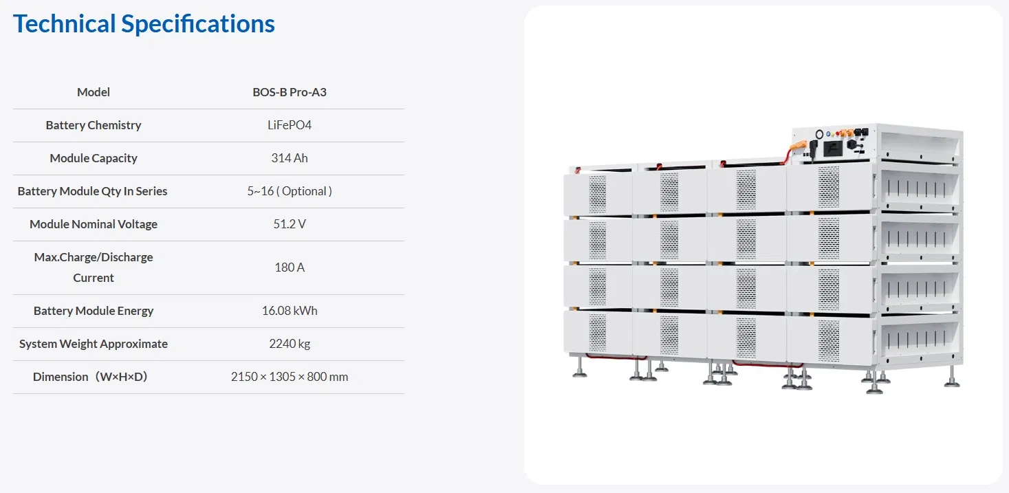 BOS-B Pro Specifications