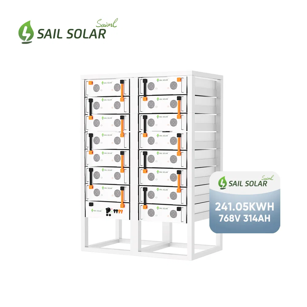 بطارية ليثيوم للطاقة الشمسية عالية الجهد 240kwh 250kwh مخصصة 51.2V 314ah 16.07kwh مثبتة على رف modular LiFePO4 تخزين الطاقة بطارية أيون الليثيوم