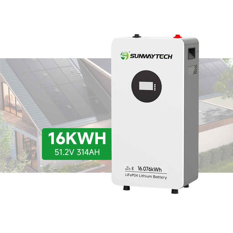 سوناوي 10-Year ضمان 10kw LiFePO4 بطارية 16kwh بطارية ليثيوم أيون شمسية 51.2V 200ah LiFePO4 لتخزين الطاقة المنزلية