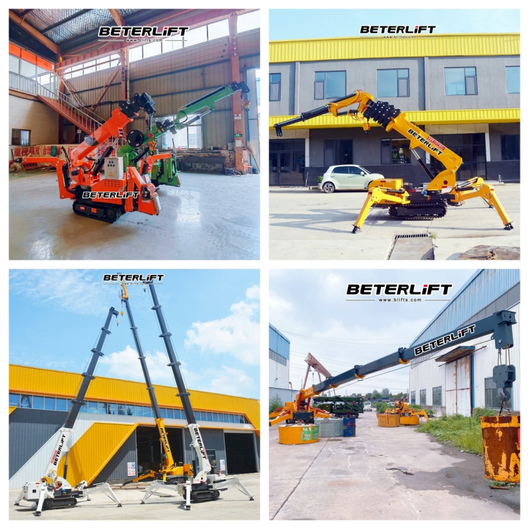 Heavy Load 3ton 5t 8t 14t 10ton 21m Small Mini Spider Crane Lift for Narrow Space