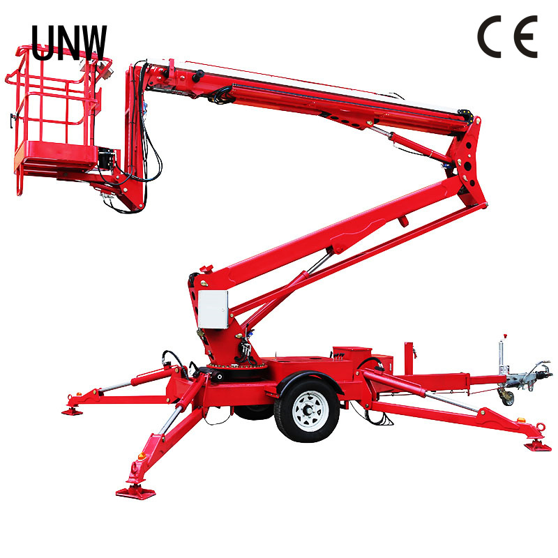 12m-24m Aerial Trailer Towable Manlift Tow Behind Boom Man Lift