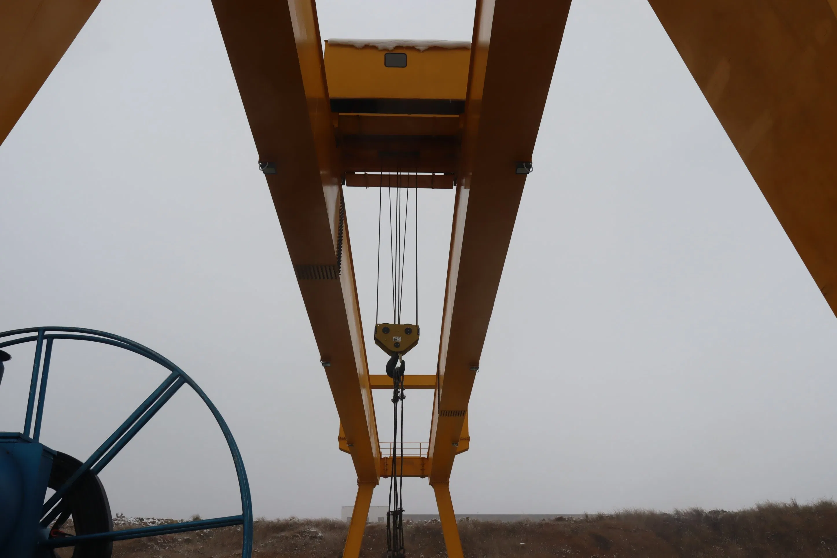 Electric Support Overhead Crane Double Beam VFD Trolley Double Lift Speed