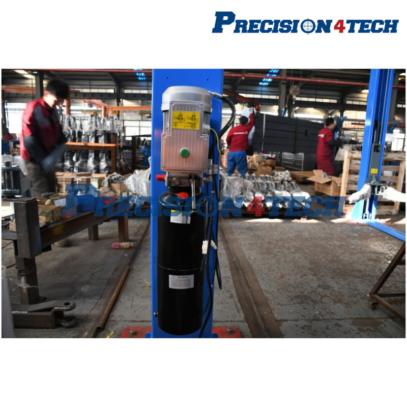 Dual Chain-Over Cylinders Two Post Car Lift Hoist with Electric Lock Release