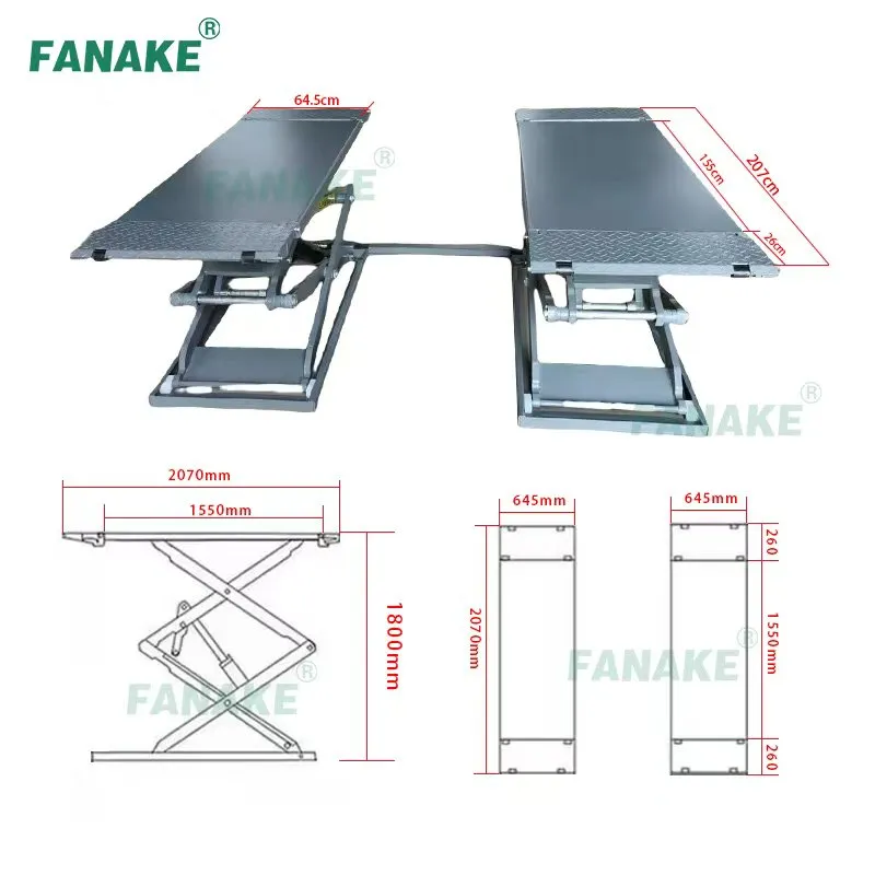 Scissor Car Lift Specification