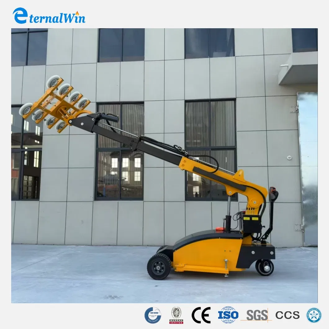 Battery Powered Glass Lift Robot with Strong Suction