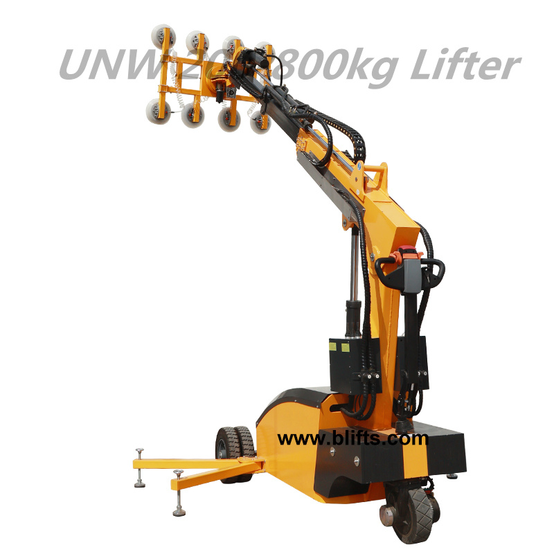 600kg 800kg Electrical Telescopic Arm Vacuum Glaze Suction Lift