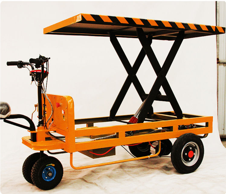 Mul-Functional Auto Battery Hydraulic Scissor Lift Platform Car Electric 3 Wheel Vehicle