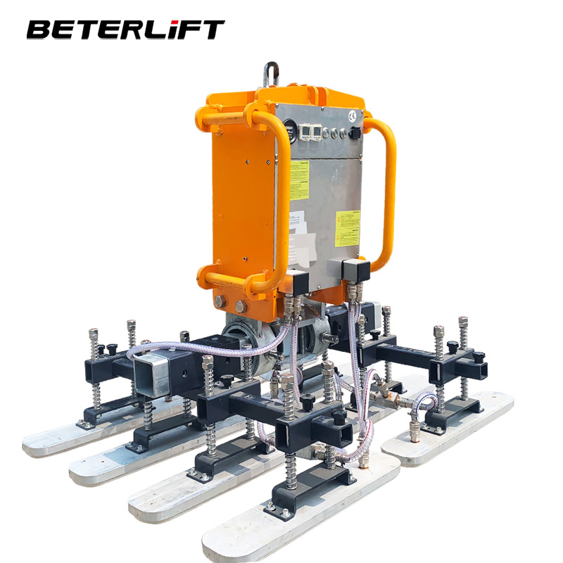 300kg 500kg 800kg Jib Crane Use Electric Slab Lifter Pneumatic Suction Cup Glass Sandwich Panels Vacuum Lifter for Sheet Metal
