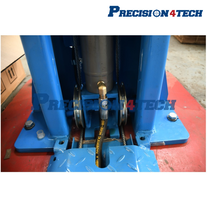 Dual Chain-Over Cylinders Two Post Car Lift Hoist with Electric Lock Release