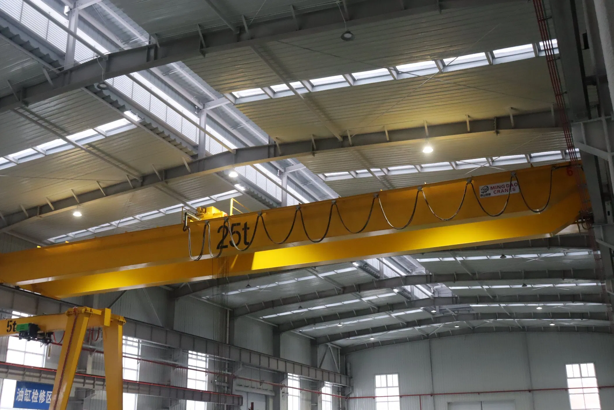 Electric Support Overhead Crane Double Beam VFD Trolley Double Lift Speed