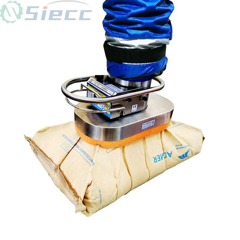 Column Mounted Jib Crane Bulk Bag Suction Cup Vacuum Tube Lifter with 360 Degree Rotation