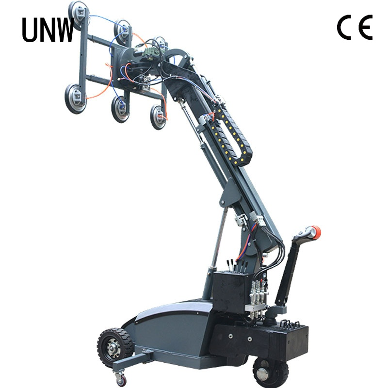 Battery Power Hydraulic 400/600/800kg Trolley Vacuum Glass Robotic Lifts Wich CE ISO
