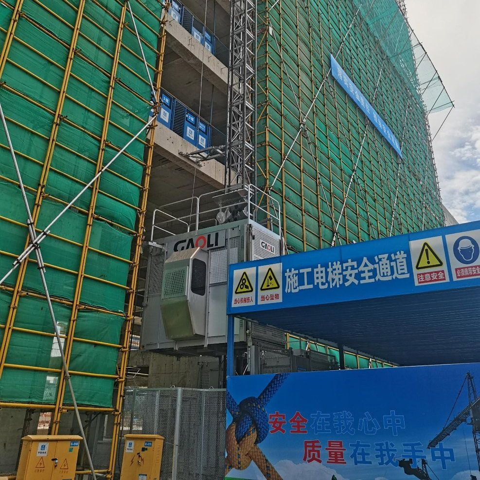 CE &amp; GOST Approved Large &amp; Double Cage Building Construction Lift