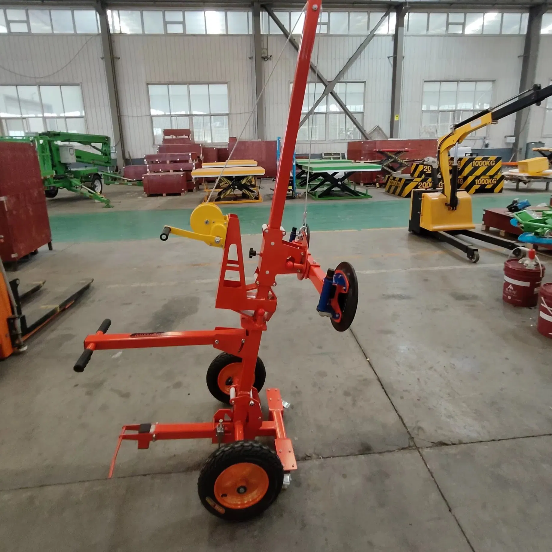 500kg 600kg Powerful Electric Hydraulic Glass Suction Cup Vacuum Lift for Glass Installation Work