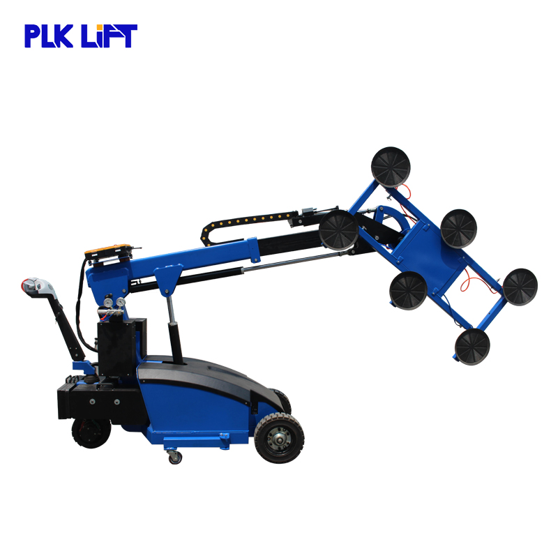 Rotatable Electric Vacuum Lift Glass Suction Cup with Optional Remote Control off-Road Wheels