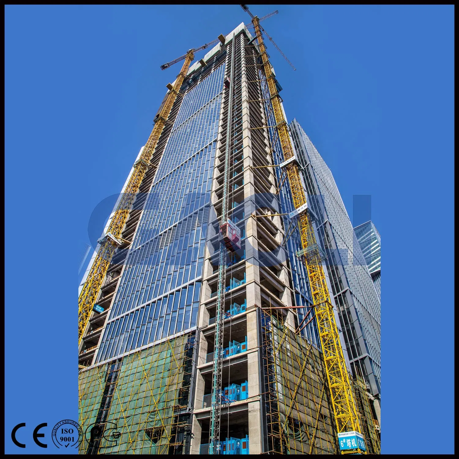 Double Carbin Electric Chain Construction Building Hoist /Elevator/Lift