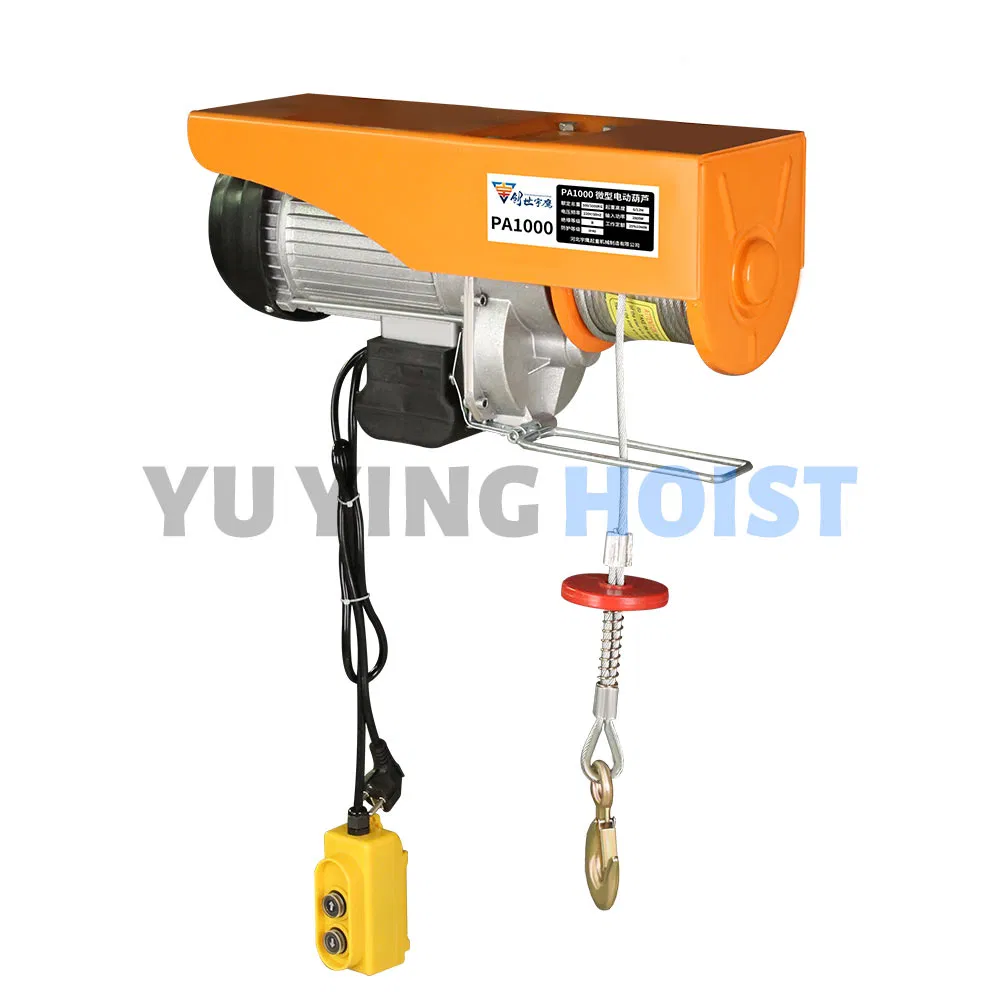 1 Ton CE Certified Micro Electric Chain Hoist Factory Overhead Lift, Smooth Operation and High Efficiency