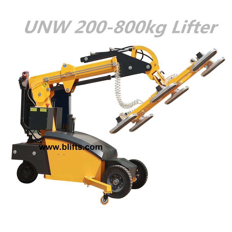 400-800kg Rough Terrain Model Double Pneumatic Tires Vacuum Lift for Grass and Muddy Road