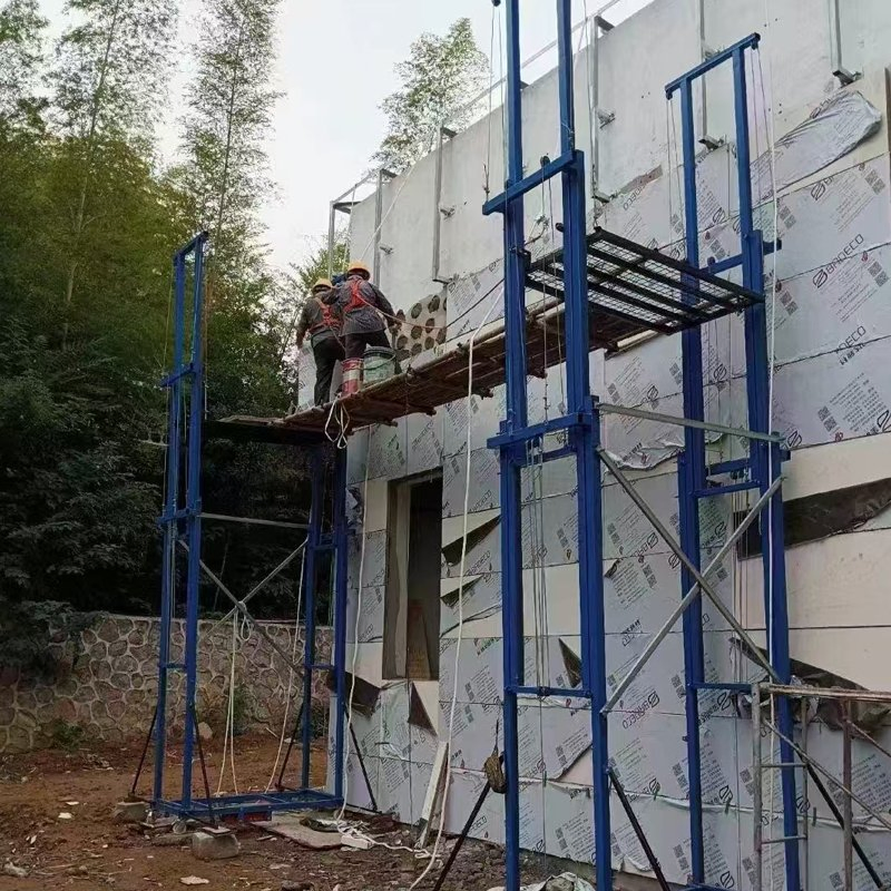 Space-Saving Structure Mobile Electric Scaffold Lift Portable for Concrete Wall Finishing