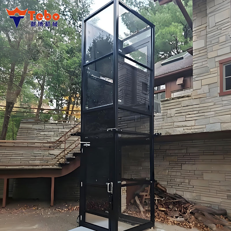 Small Home Lift for Multi Floor Houses with Transparent Vacuum Glass Design