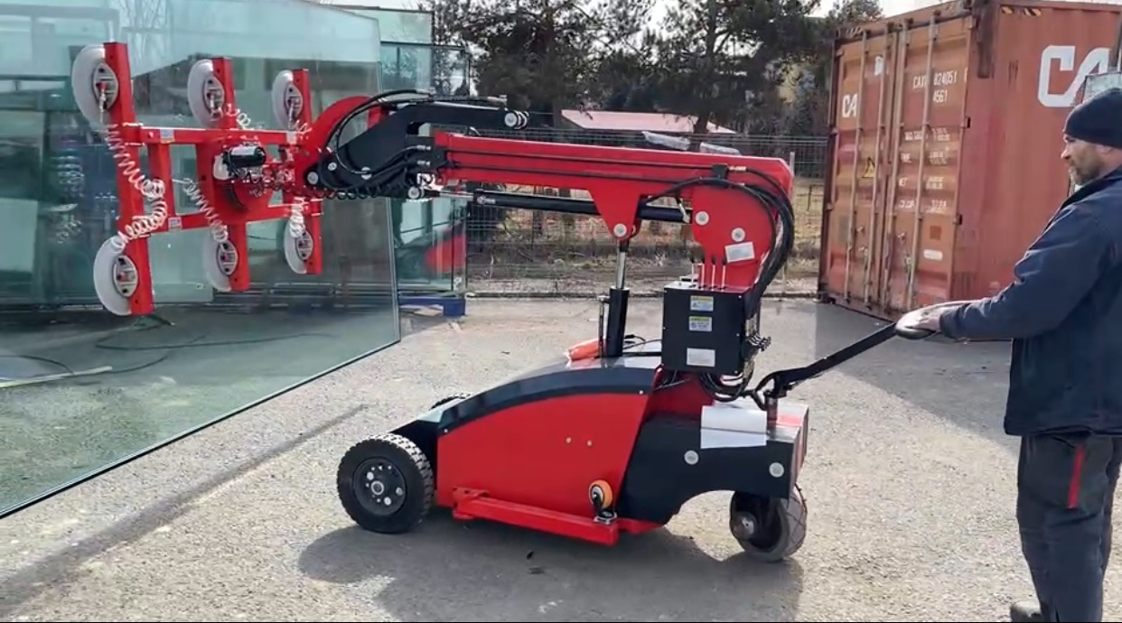 Insulating Glass Vacuum Lift for Window Screen Installation