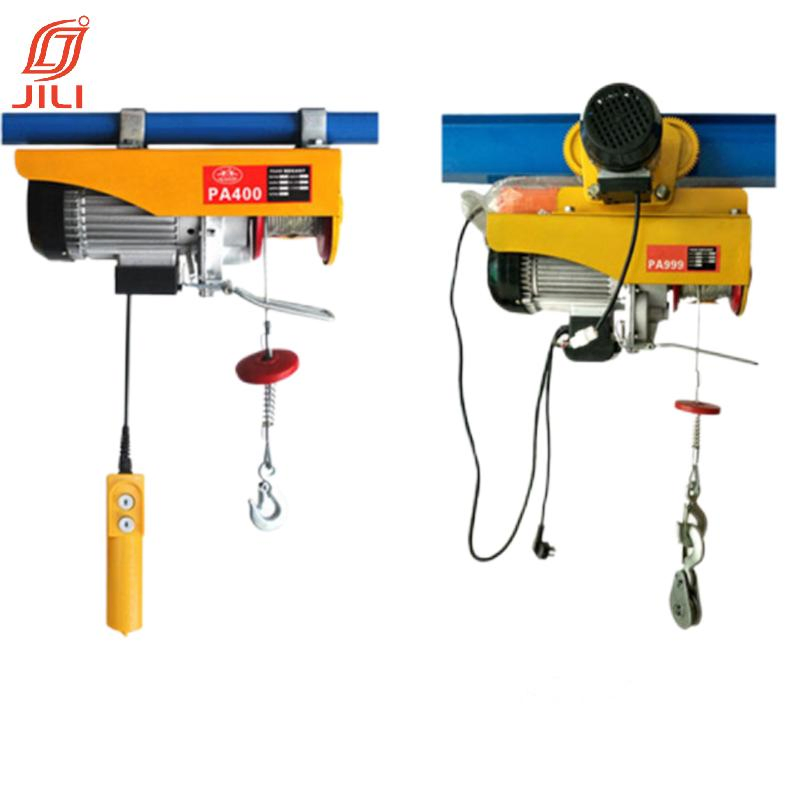 Electric Hoist Winch 1320lbs Lifting Engine Crane Cable Overhead Lift W/ Remote