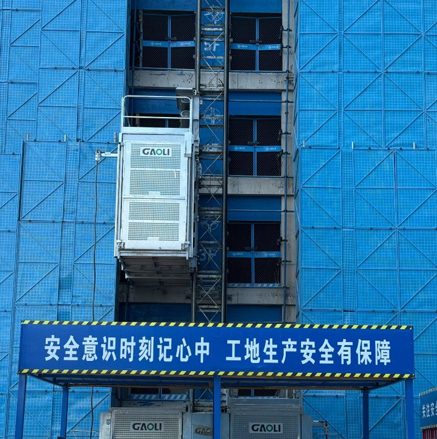 CE &amp; GOST Approved Large &amp; Double Cage Building Construction Lift