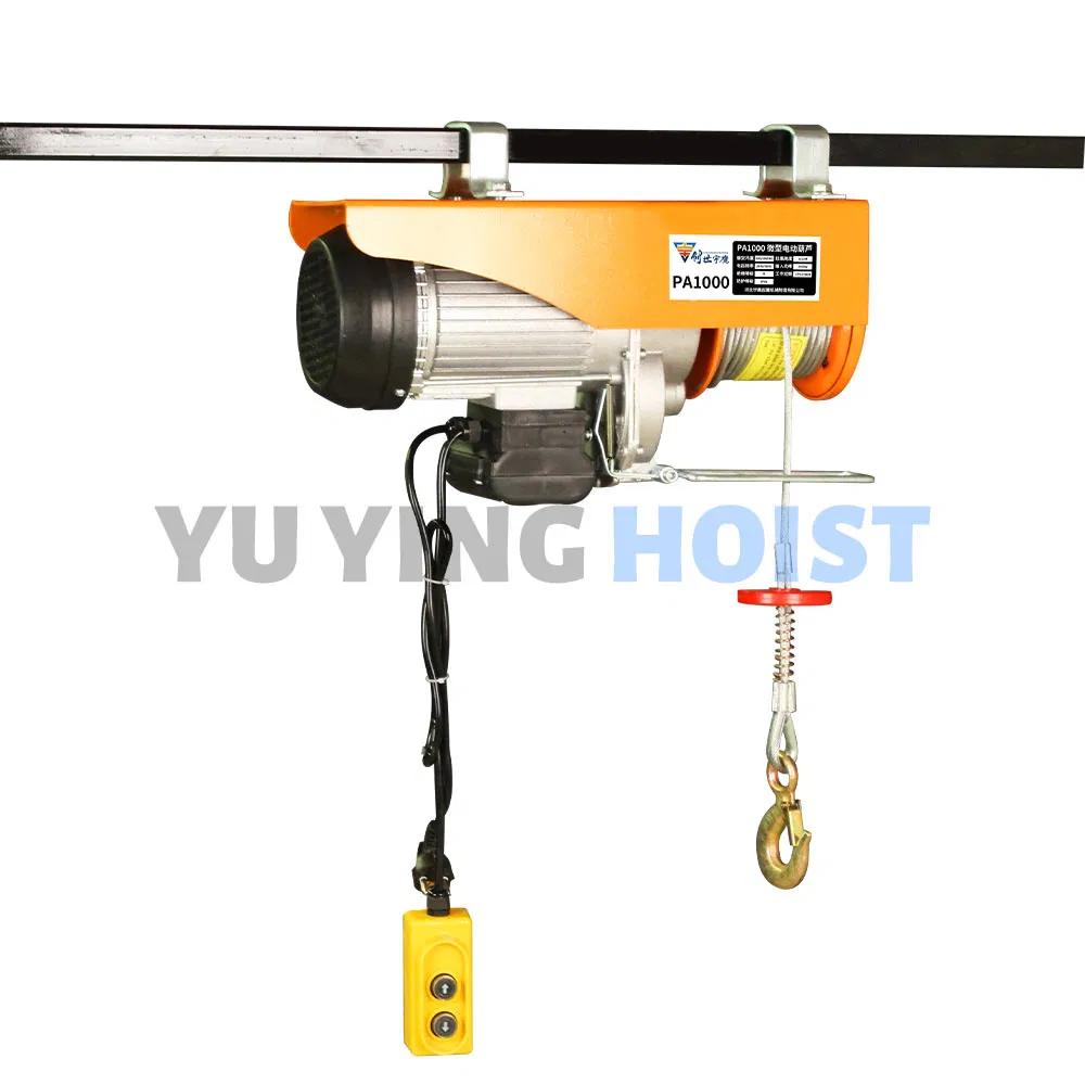 1 Ton CE Certified Micro Electric Chain Hoist Factory Overhead Lift, Smooth Operation and High Efficiency