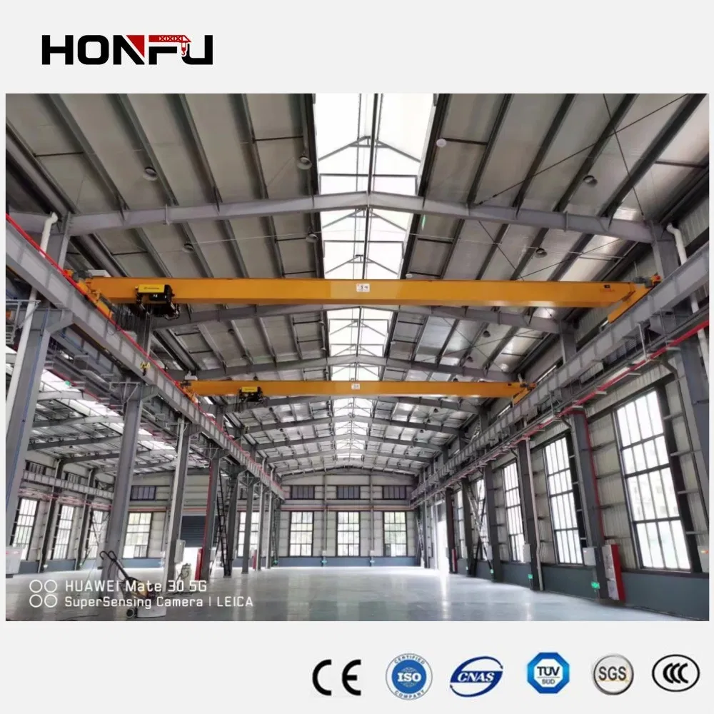 Bridge Model Remote Control Single Beam Overhead Gantry Crane with Chain Hoist