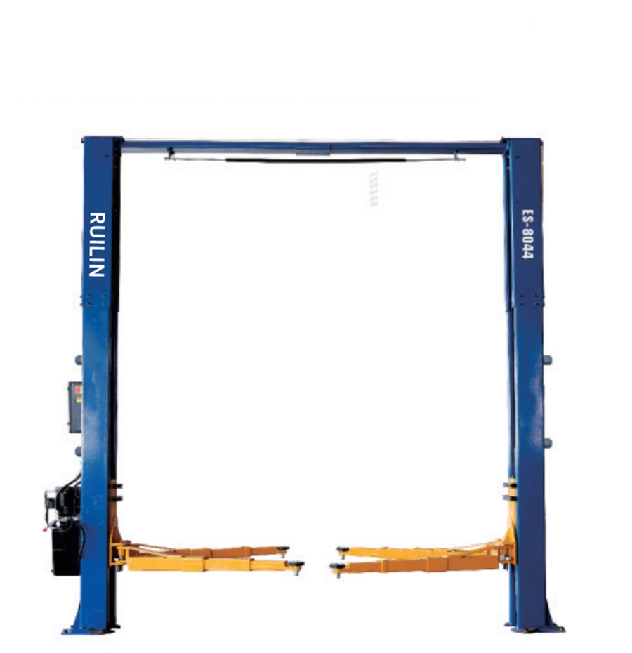 China Manufacture 8 Ton Electric Hydraulic Driven Two Post Car Lift 8t Clear Floor Auto Lift Car Hoist with Chain Lifting System