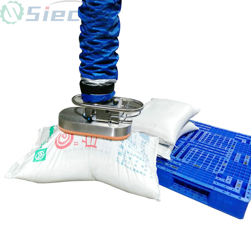 Column Mounted Jib Crane Bulk Bag Suction Cup Vacuum Tube Lifter with 360 Degree Rotation
