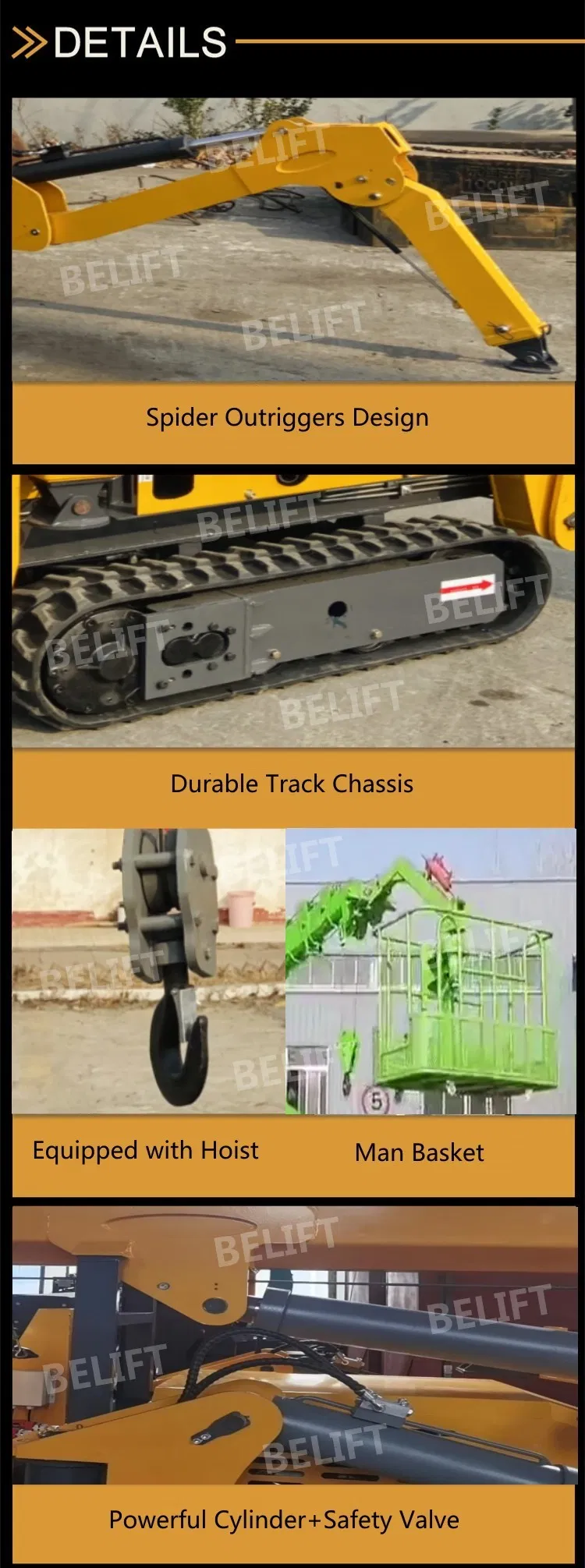 Spider Crane Dimensions