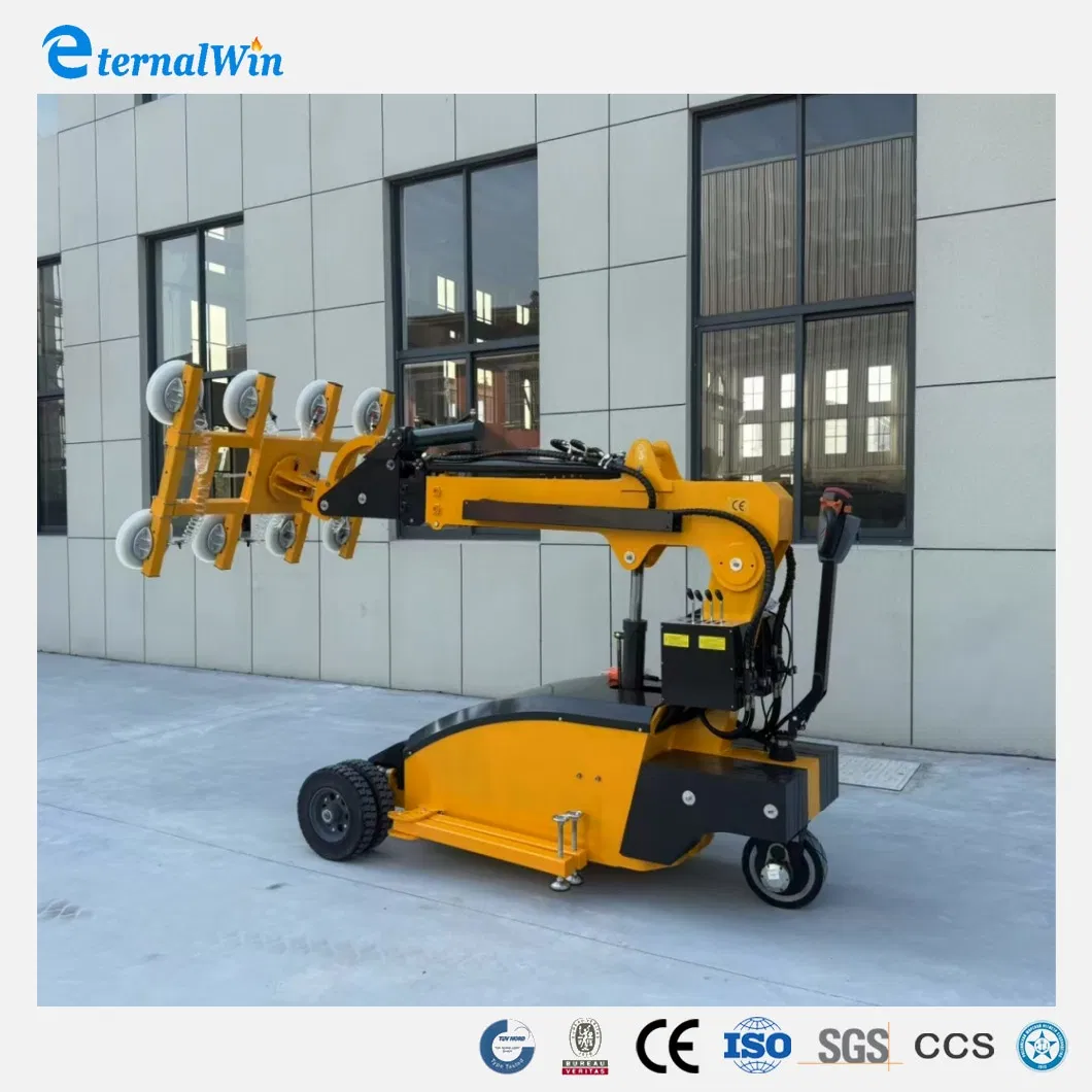 Battery Powered Glass Lift Robot with Strong Suction