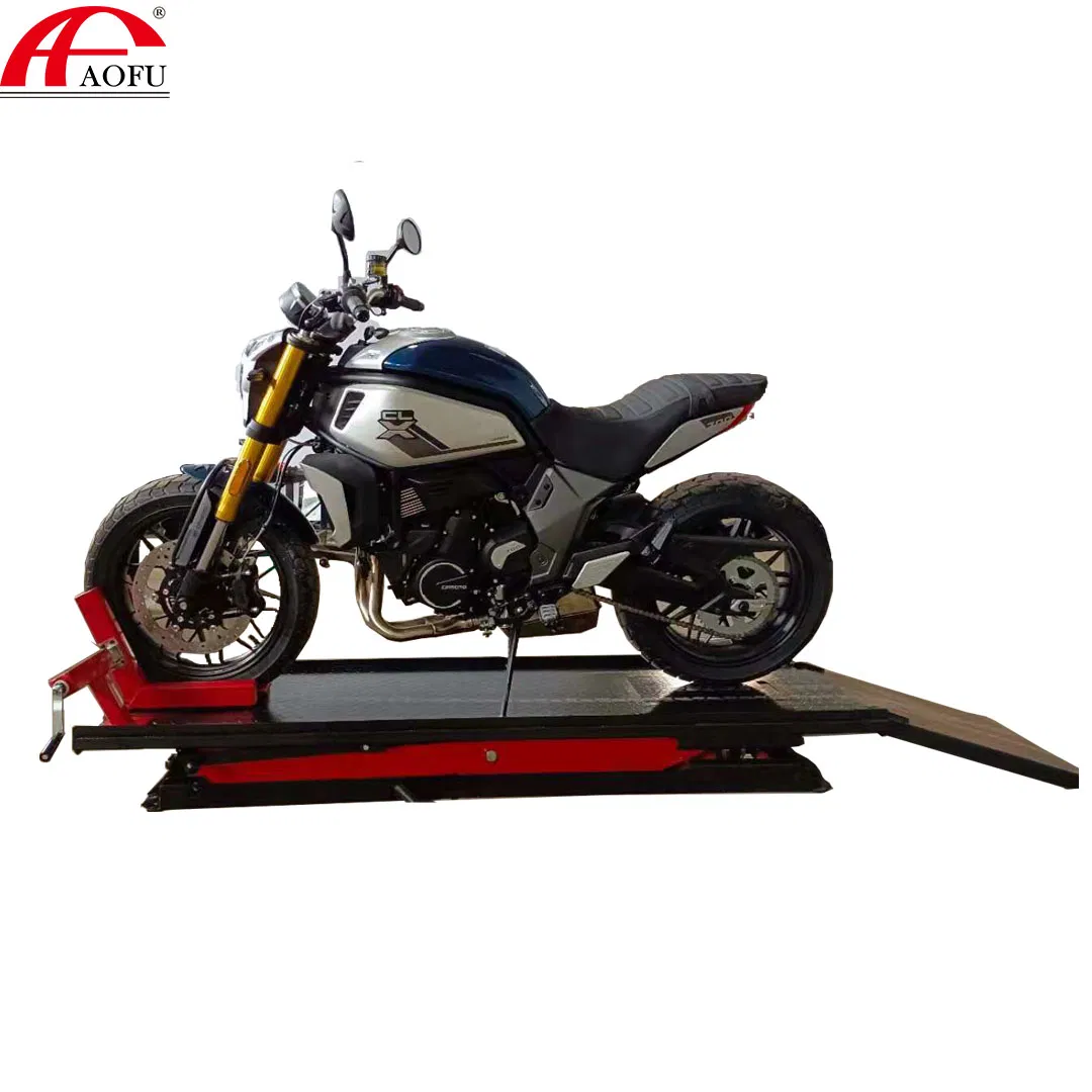 Aofu Pneumatic Bike Motorcycle Lift Table Jack Stand Shop Motorcycle Lift