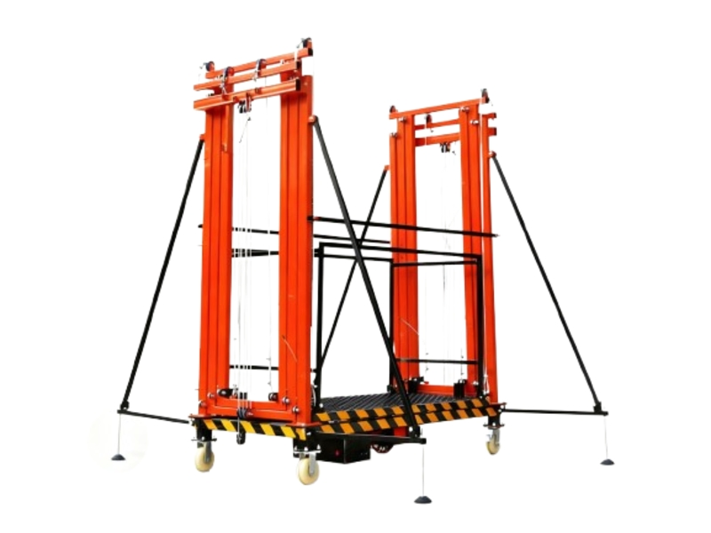 Space-Saving Structure Mobile Electric Scaffold Lift Portable for Concrete Wall Finishing