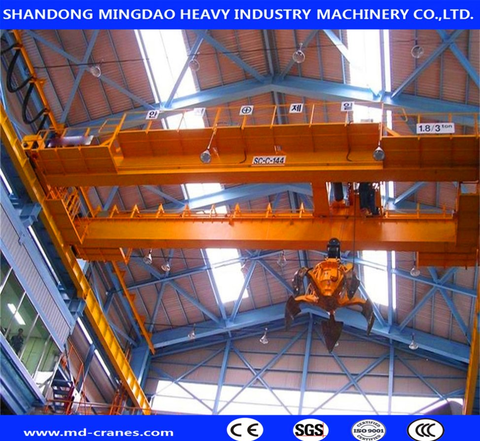 High Quality Customized Type ISO9001 Approved Low Price Overhead Manufacturer Grab Crane Qz