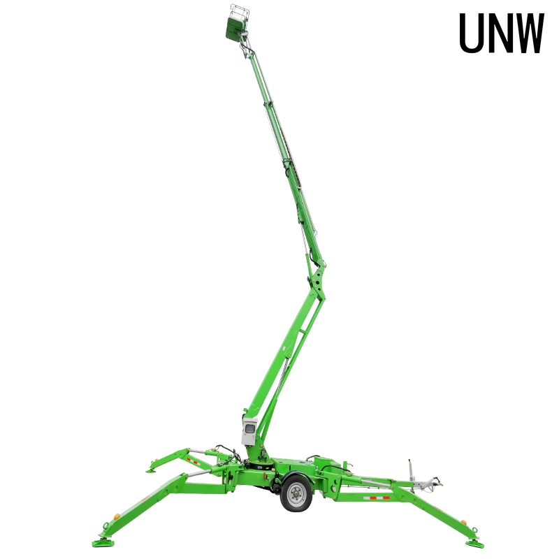 China Aerial Work Platform 16m Spider Manlifter Telescoping Towable Self Propelled Articulated Spider Boom Lift